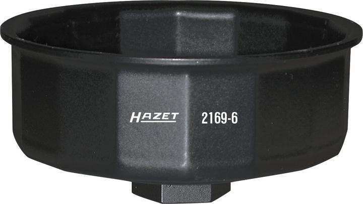 Actual product image HAZET Oil filter wrench 2169-6 ∙ Square, hollow 12.5 mm (1/2 inch) ∙ Outside 16-point profile ∙ 97 …