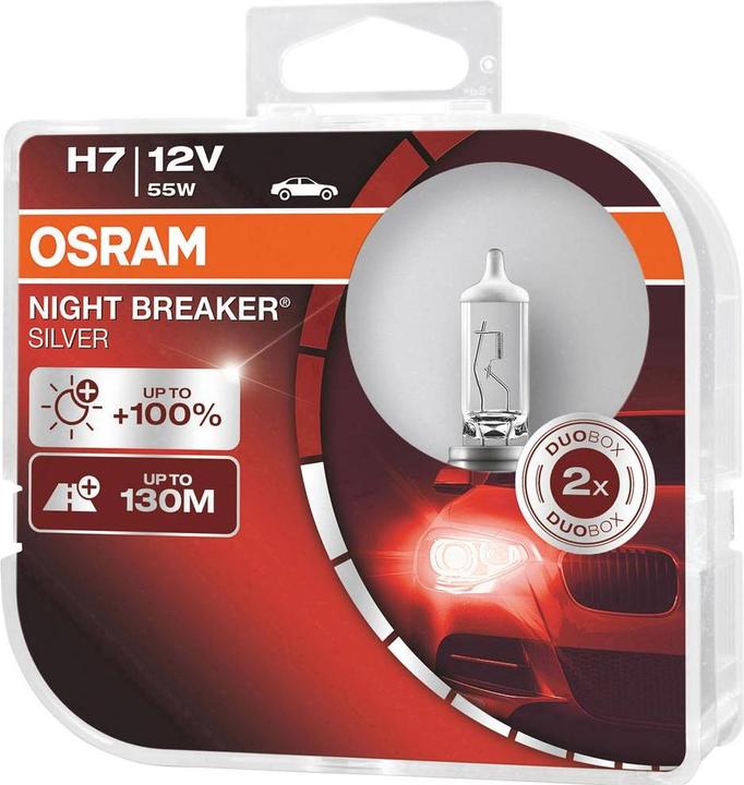 Osram Lampe pour phare H7 55W 12V Night Breaker Silver (H7)