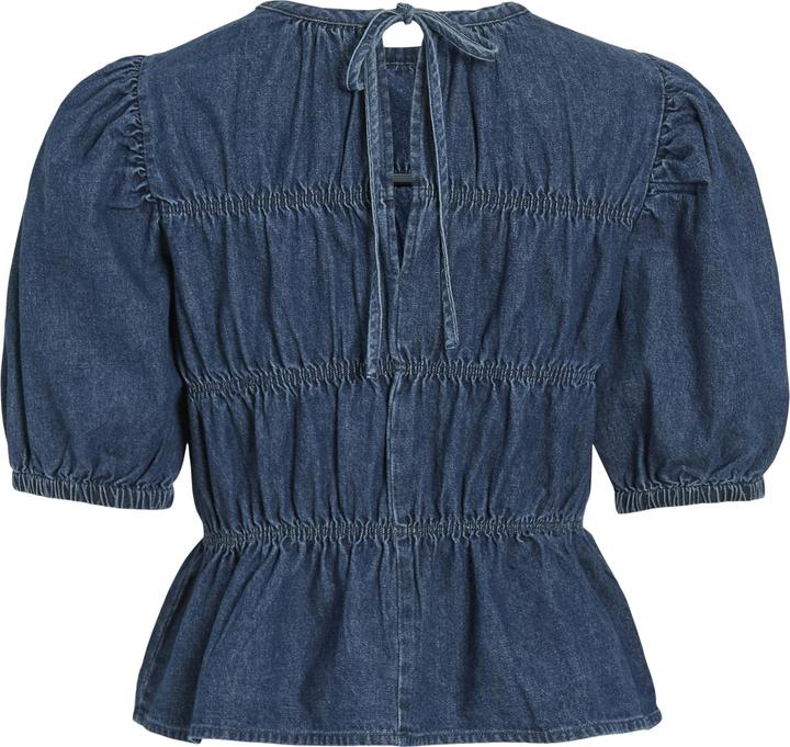 Produktbild Vila VIHEIDI Denim Oberteil mit kurzen Ärmeln (42)