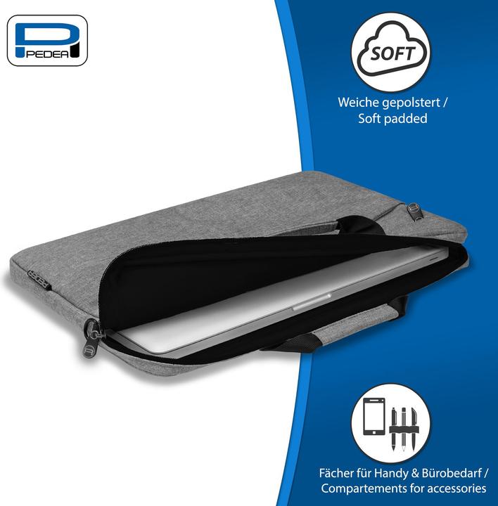 Immagine prodotto Pedea Borsa per laptop da 15,6 pollici (39,6 cm) FASHION Borsa a tracolla per notebook con tracolla (15.60", Universale)