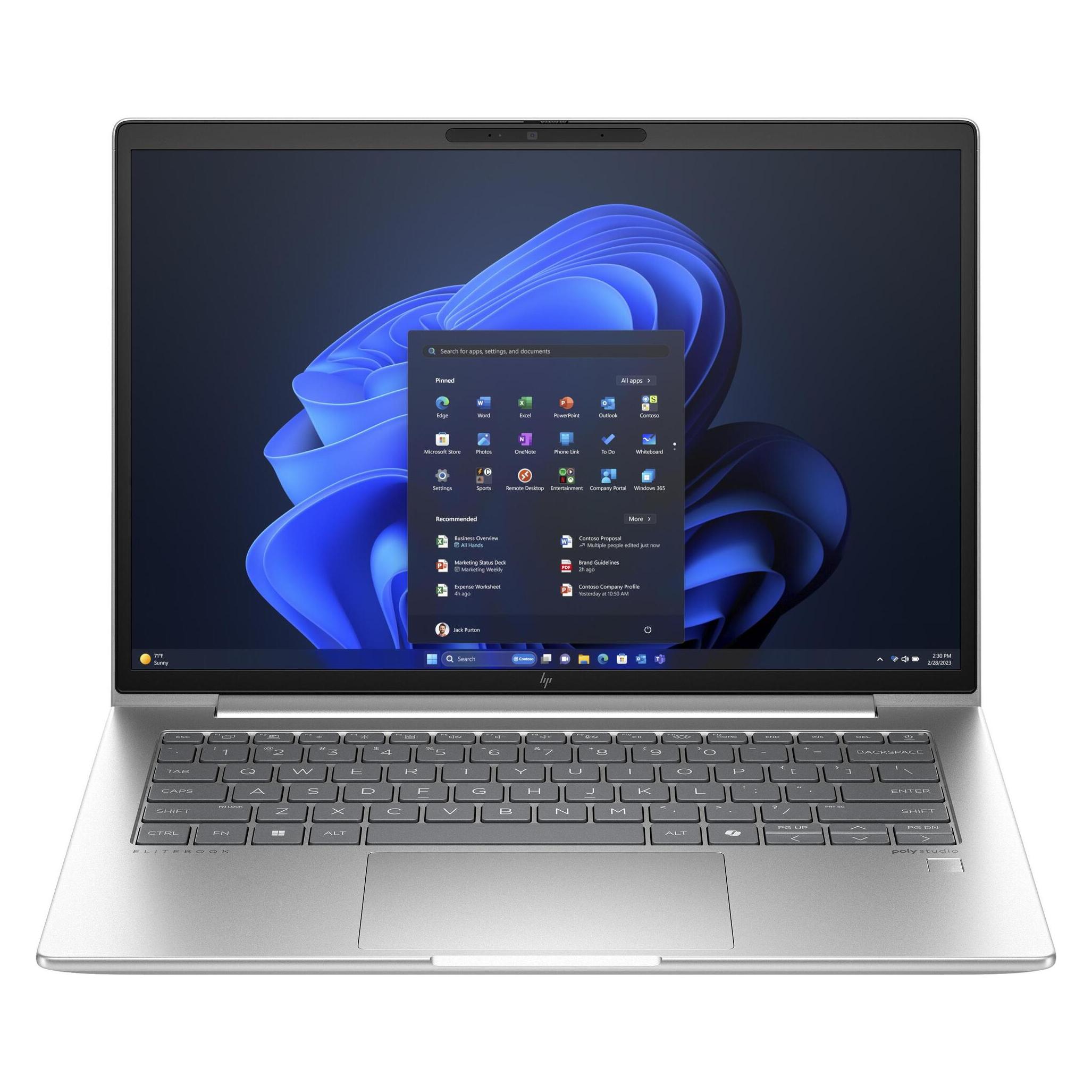 HP EliteBook 645 G11 (14", 256 GB, 8 GB, DE, AMD Ryzen 5 7535U), Notebook, Silber