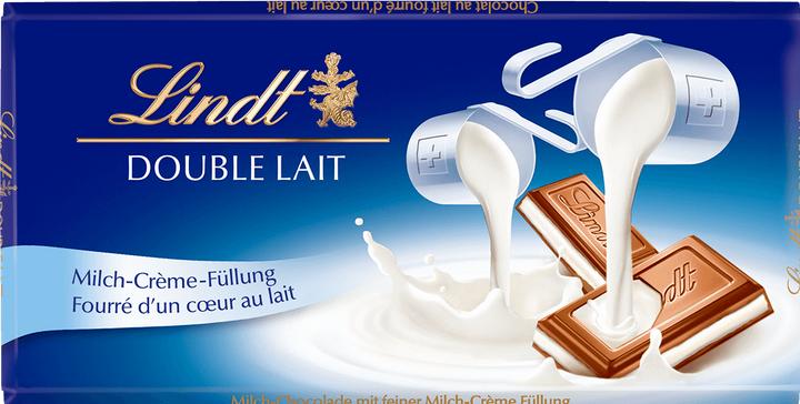 Image du produit Lindt Tablette de chocolat Double Lait (100 g)