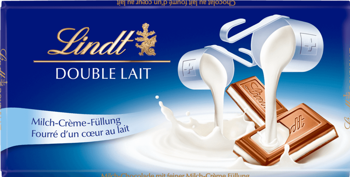 Image du produit Lindt Tablette de chocolat Double Lait (100 g)