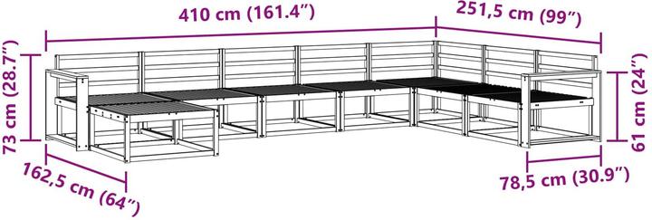 Produktbild vidaXL Outdoor-Sofa
