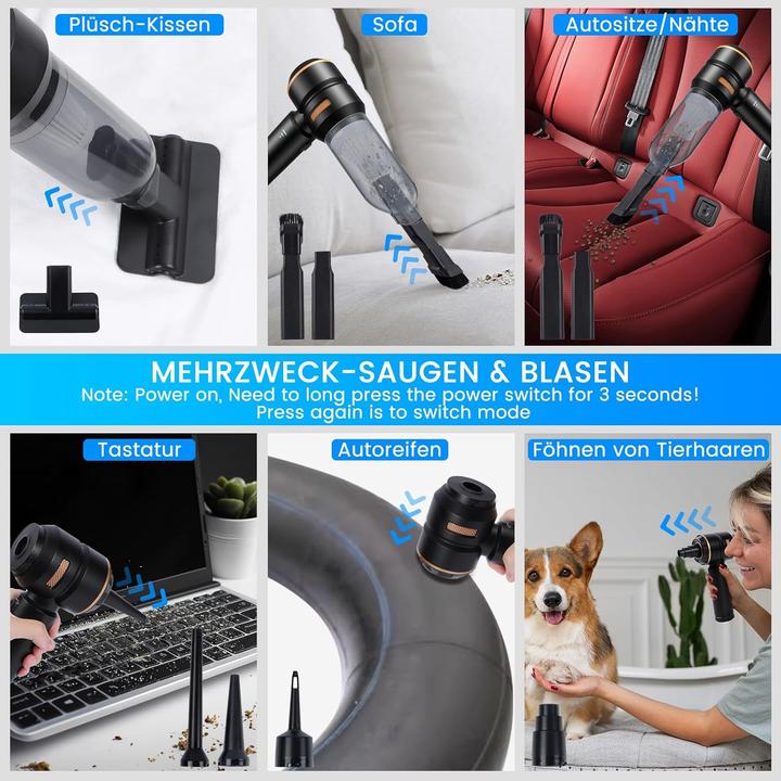 Produktbild Hovin ST-6659Plus Akku-Handstaubsauger mit Aufblasfunktion