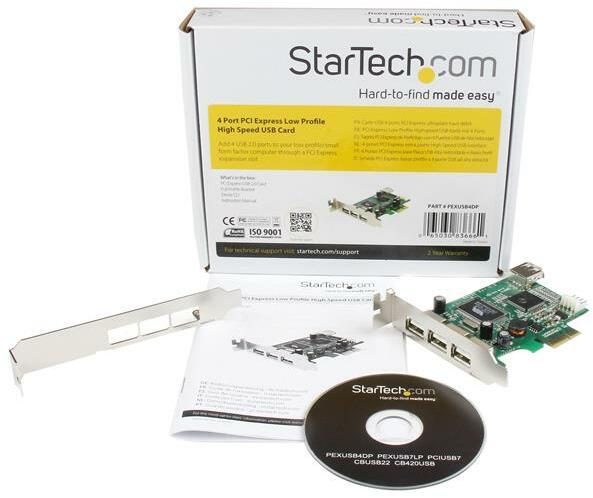 Produktbild StarTech 4 Port PCIe USB 2.0 Card