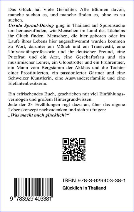 Produktbild Glücklich in Thailand (Deutsch, Ursula Spraul-Doring, 2014)