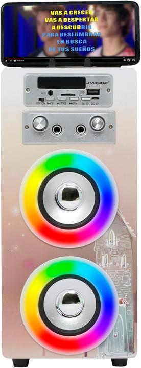 Actual product image Dynasonic Tragbare Karaoke-Maschine mit 2 Mikrofonen