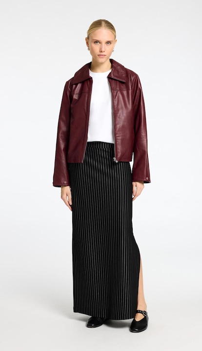 Actual product image Selected Femme Pinstripe viscose mix maxi skirt (XXL)
