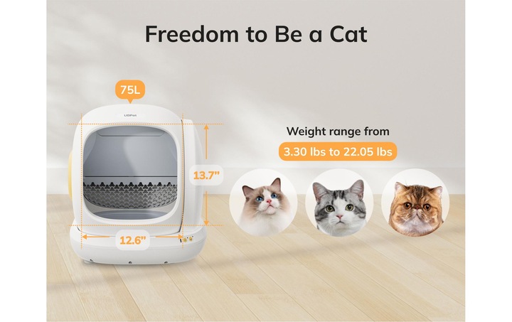 Produktbild UBPet Selbstreinigende Katzentoilette (Selbstreinigendes Katzenklo)
