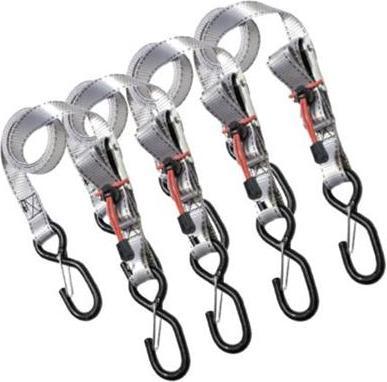 Master Lock Autobloquantes sangles boucles de 1,80m x 25mm  lot de 4 gris