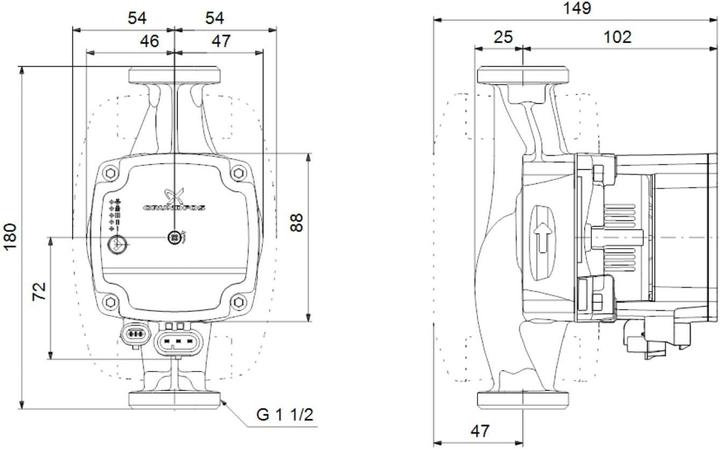 Produktbild Grundfos Alpha 1L 25-40 180