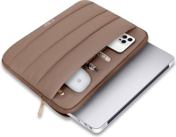 Produktbild Tech-Protect Tech-Protett Fluffy Laptoptasche 15-16 – Braun (16")