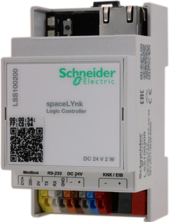 Schneider Electric Controllore logico LSS100200 spaceLYnk BACNet Modbus IP KNX (Attuatore analogico)