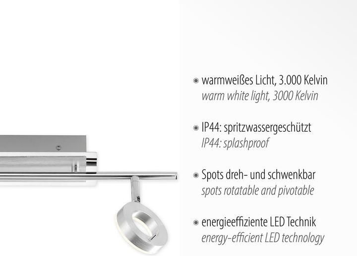 Produktbild Paul Neuhaus LED Deckenlampe spritzwassergeschützt IP44 Badleuchte (1700 lm)