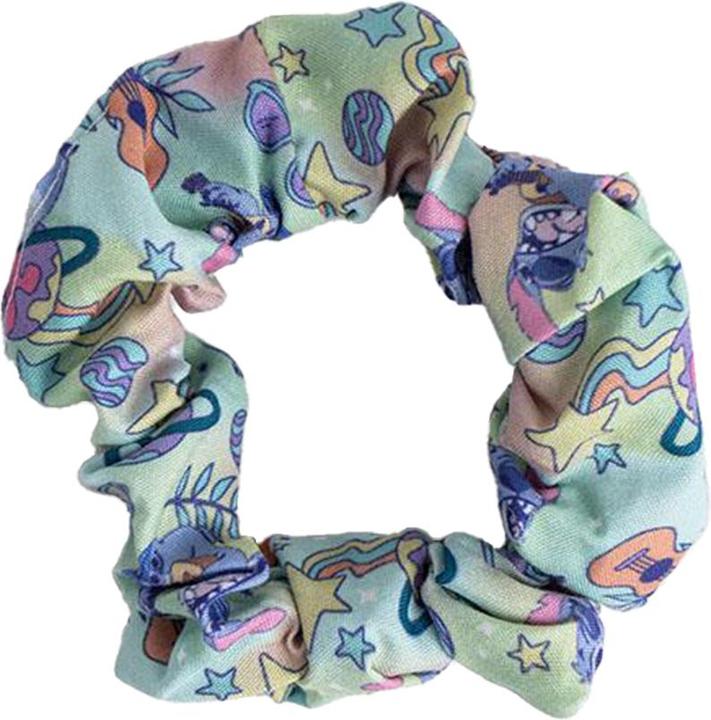 Actual product image Disney Stitch Hair Scrunchies for Girls and Women, Non-Slip and Soft Ponytail Holder - 3 Scrunchies (Hair tie)