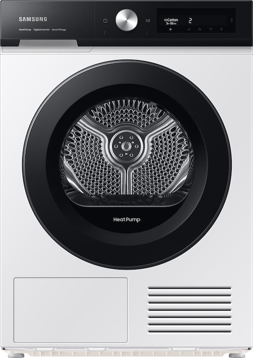 Produktbild Samsung DV90BB5245AES3 Optimal Dry 9 kg Frontlader-Wäschetrockner Klasse A++, schwarze Tür (9 kg, Rechts)