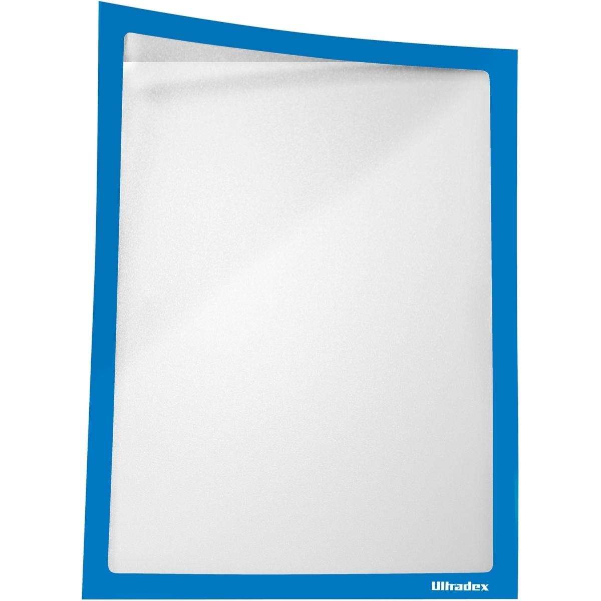 Ultradex, Informationsschild, Infotasche ADMA selbsthaftend/magnetisch A4 BxH 225x312mm blau VE=25 Stück