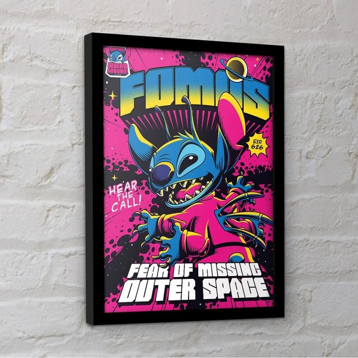 Actual product image Dick Smith Comic 1 Stitch Framed Poster (40 x 30 cm)