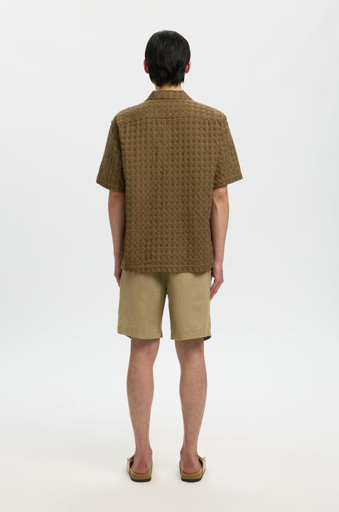 Image du produit Selected Strukturiertes Kurzarmhemd (XXL)