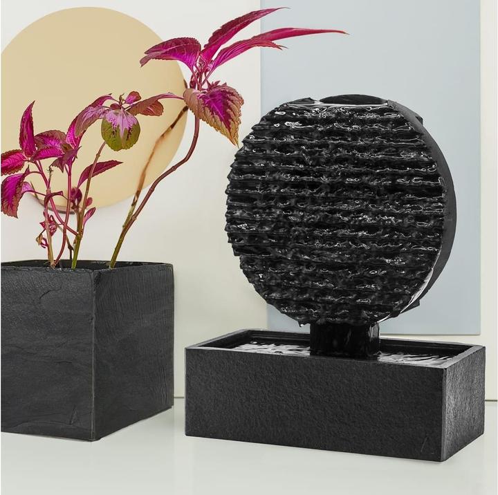 Actual product image Climaqua Indoor fountain circle made of slate AYO S.