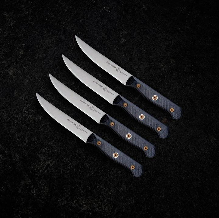 Actual product image Messermeister Custom steak knife set 1 piece, black/silver (4 pcs., Knife)