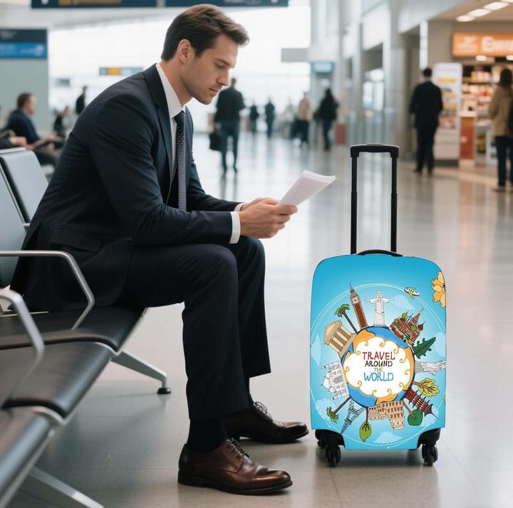 Immagine prodotto ASMI Kofferhülle – Elastischer Kofferschutz – Grösse M
