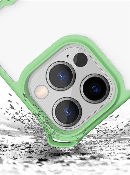 Produktbild Itskins Drop-Protection Cover mit Kordel HYBRID SLING light green and transparent