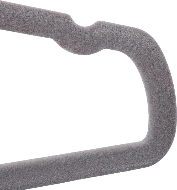 Actual product image Relaxdays Flocked Coat Hanger Set of 50, Velvet Coating (1 x)