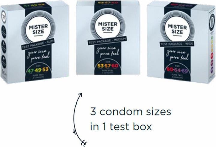 Image du produit Mister Size Moyen (53-57-60) (3 pcs)