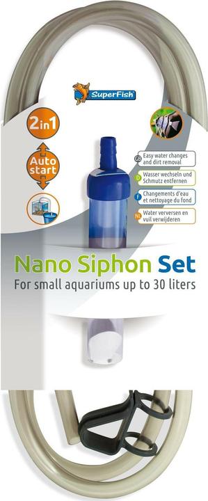 SuperFish Nano Syphon Set (Aquarium cleaning, Bottom vacuum cleaner)