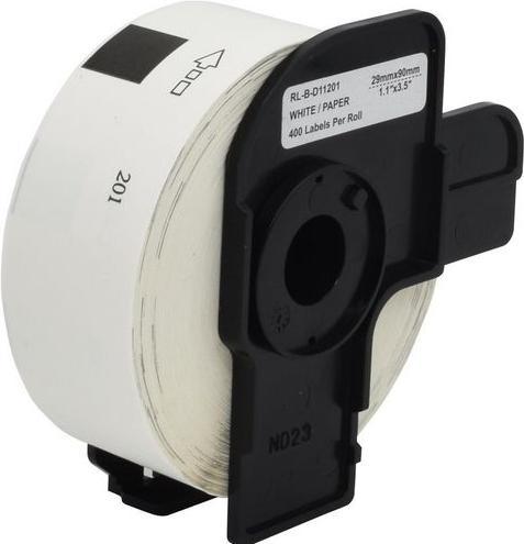 Image du produit Markenlos Rouleau d'étiquettes 5BR11201 90 mm Noir, Blanc (10 cm)
