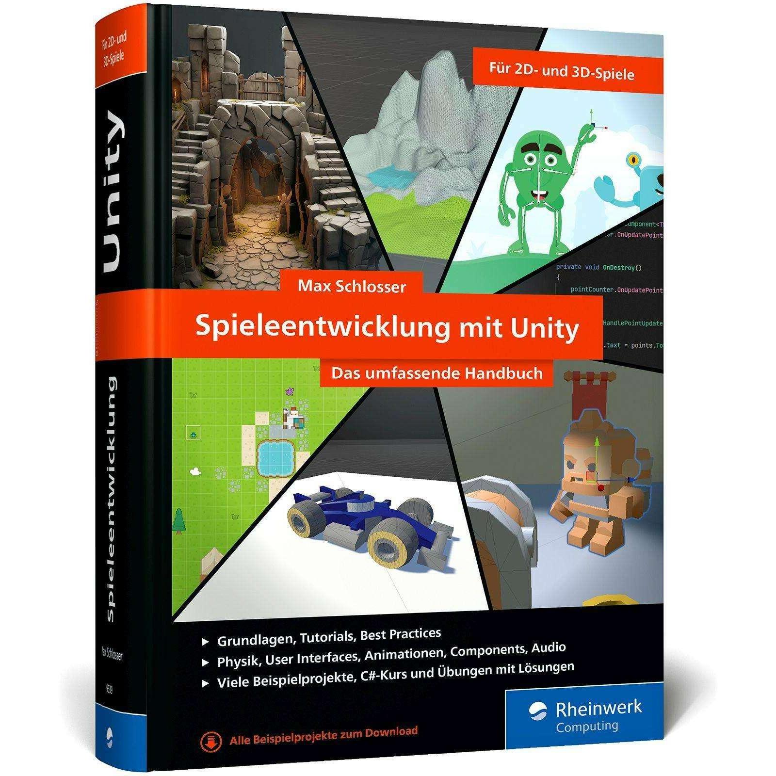 Thumbnail - Spieleentwicklung mit Unity, Fachbücher von Max Schlosser