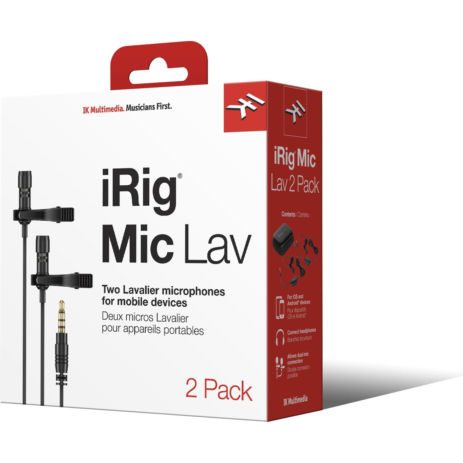 IK Multimedia iRig Mic Lav 2 Pack (IP-IRIG-MICLAV2P-IN)