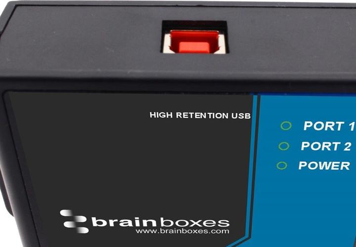 Produktbild Brainboxes 2 Port RS232 USB-C to Serial