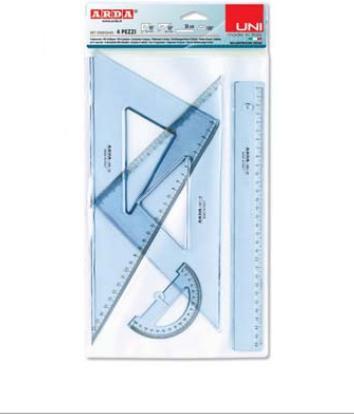 Produktbild Arda Uni Linealset (30 cm, Kunststoff)
