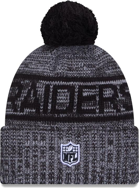 Produktbild New Era Bommel Wintermütze Sideline Las Vegas Raiders (One Size)