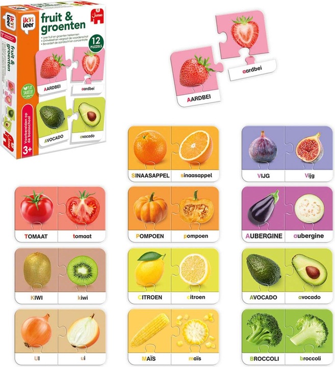 Produktbild Jumbo Ich lerne Obst & Gemüse (Englisch, Deutsch, Niederländisch)