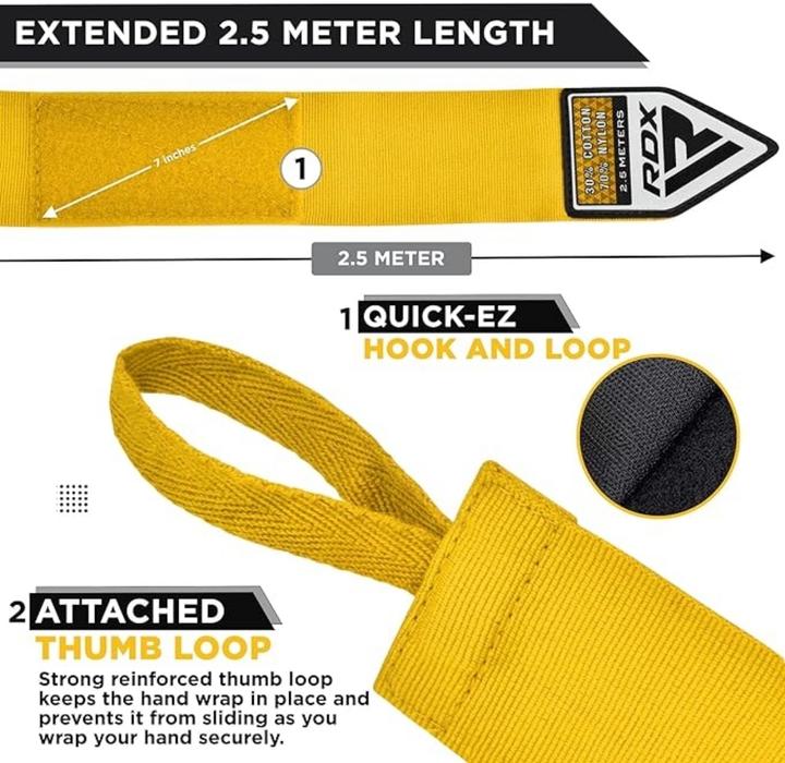 Actual product image Rdx Hand Wraps Pro