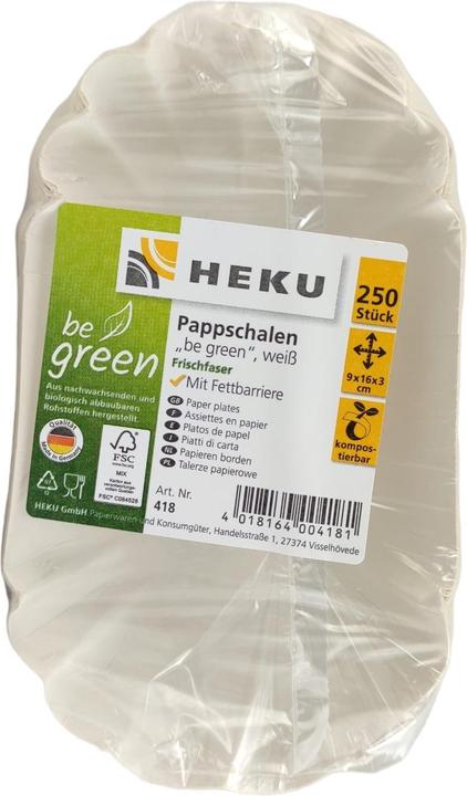 Produktbild Heku Einweg Pappschalen (250 x)