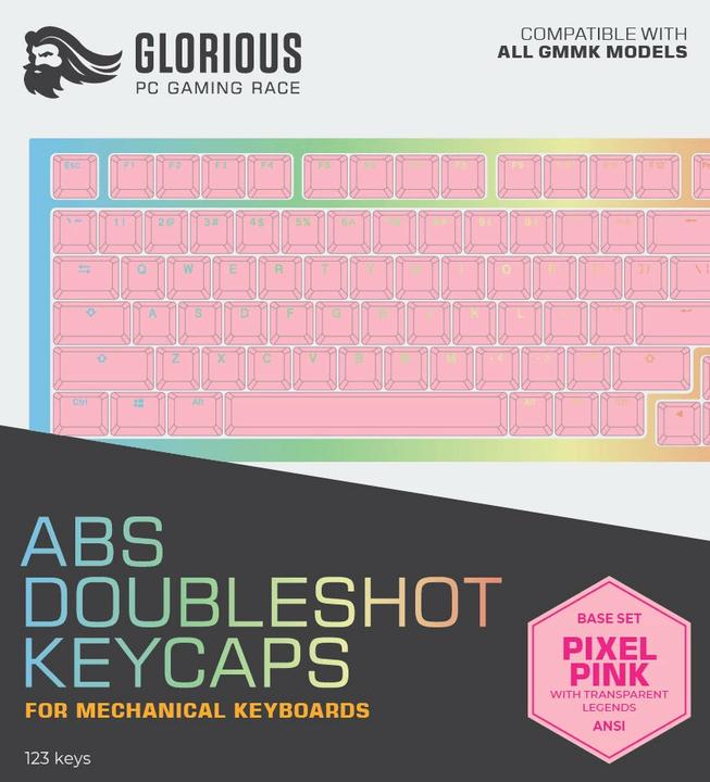 Actual product image Glorious GMMK ABS Doubleshot V2 USA Base Kit