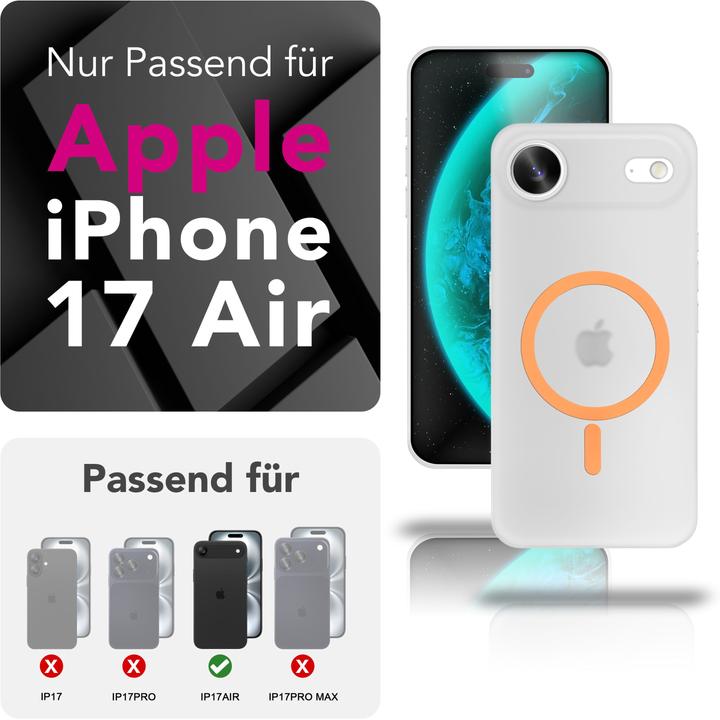 Produktbild Nalia MagSafe Cover "Thinix Glow" - 0,3mm Extrem Dünn, Leuchtender Magnet Ring - Ultra-Slim Hard Case (Apple iPhone 17)