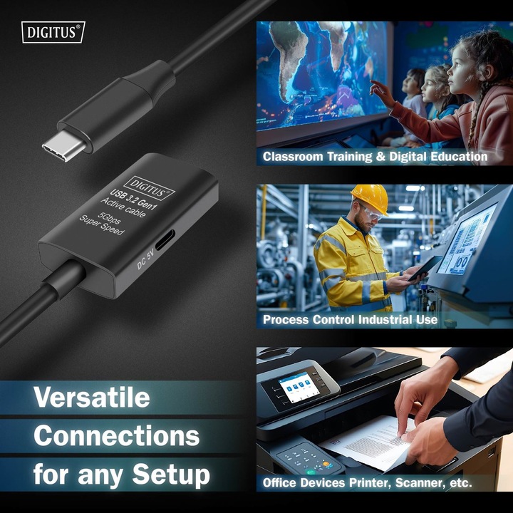 Produktbild Digitus USB C — USB C (5 m, USB 3.2 Gen 1)