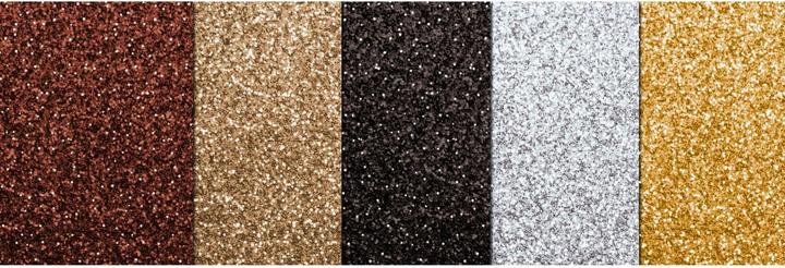 Actual product image Ursus Glitterboard Exclusive A4, 330 g/m², 5 sheets, multicoloured (300 g/m², 1x)