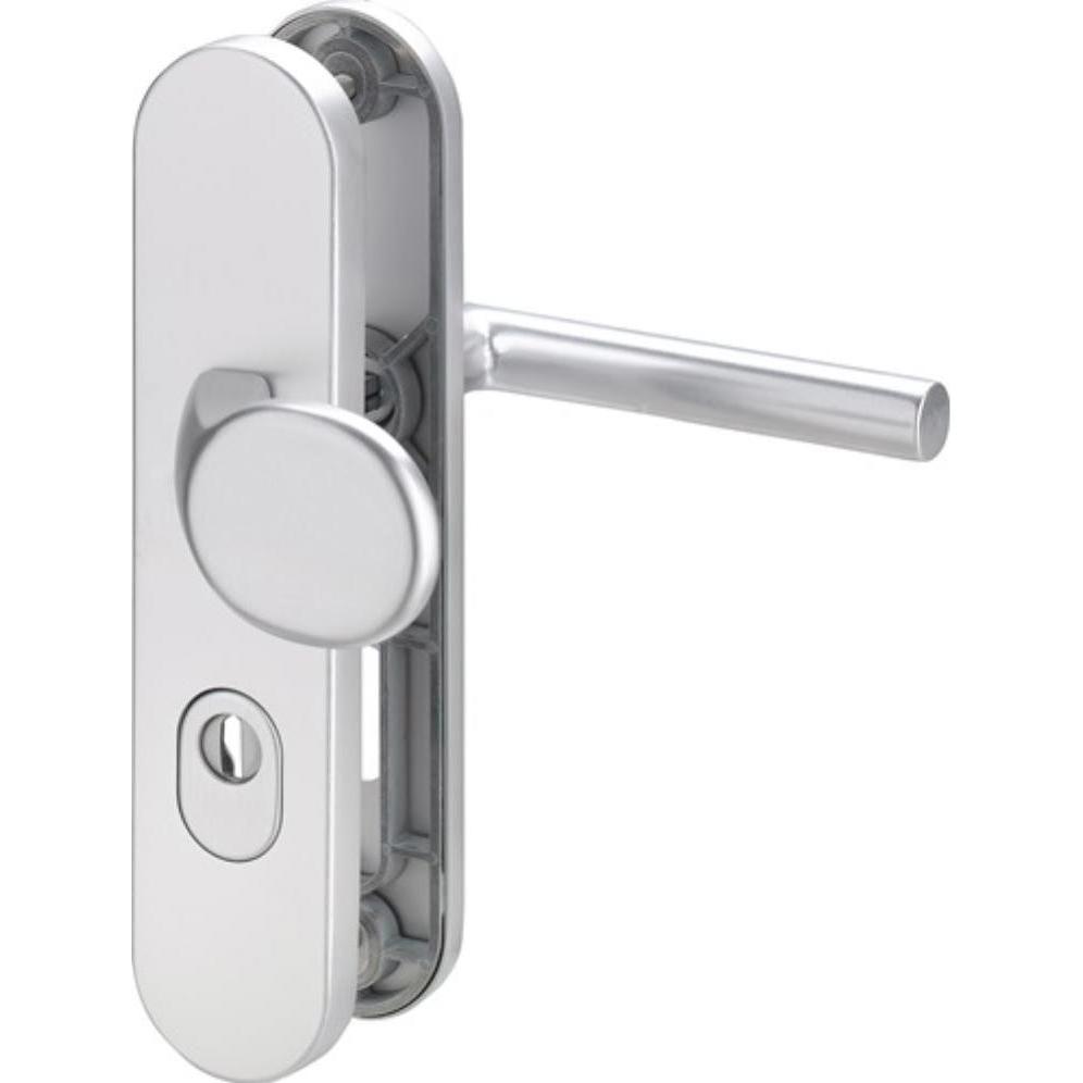 EDI, Türgriff + Fenstergriff, Schutzgarnitur Logo 8745/0272 Aluminium F1 72 mm 35-45 mm (Türgarnitur)
