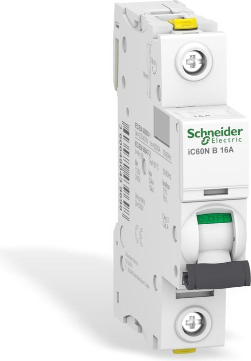 Immagine prodotto Schneider Electric Acti9 iC60N MCB 1 Polo 16A Curva B