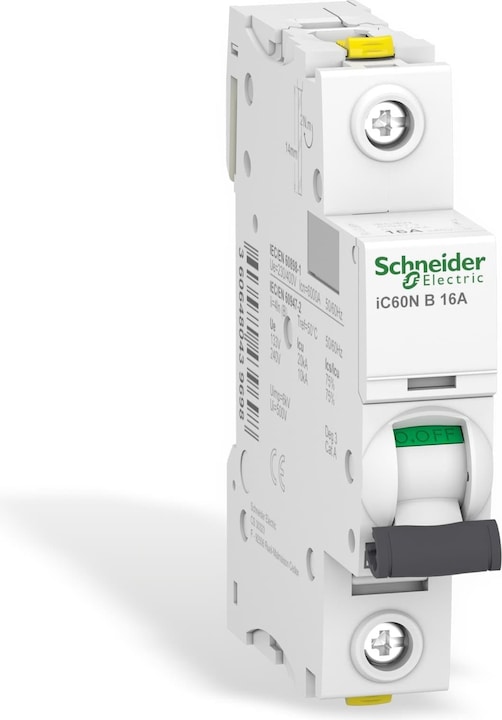 Produktbild Schneider Electric Acti9 iC60N MCB 1 Pole 16A Curve B