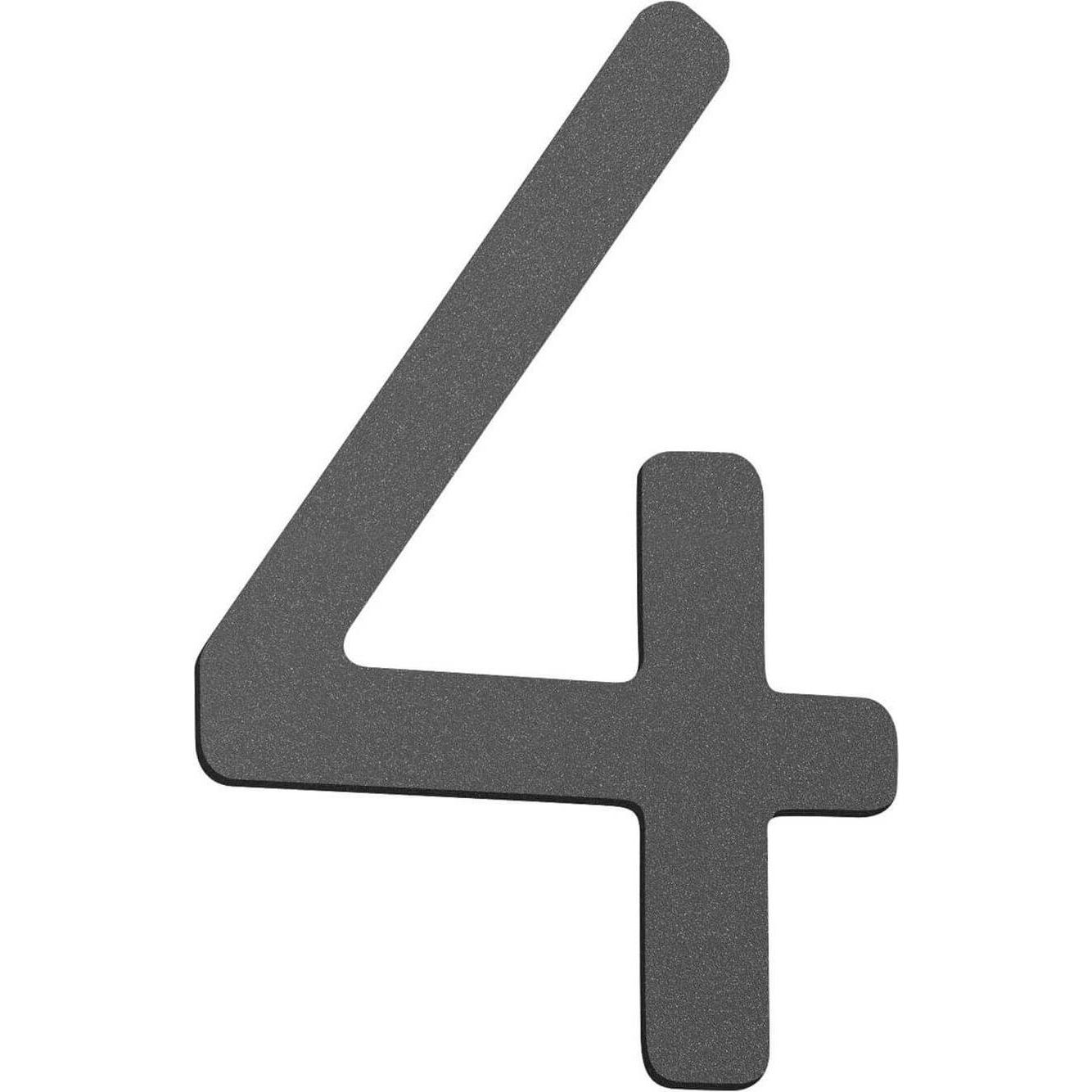 CMD, Hausnummer + Türschild, Hausnummer Klein IP44 Anthrazit Made in Germany CMD-4anthrazit