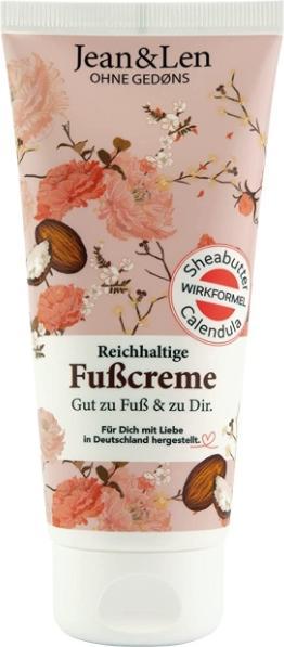 MGA Jean & Len, Fusscreme, Calendula und Sheabutter, 100 ml (Fussdeodorant & -puder, 100 ml)