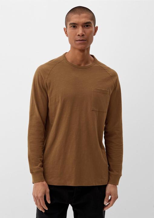 Produktbild s.Oliver T-Shirt Langarmshirt mit Flammgarnstruktur (L)